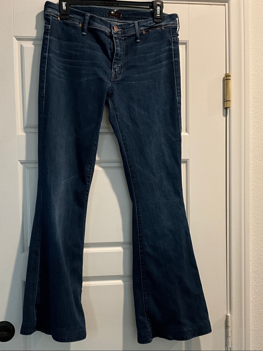 MOTHER Indigo Wide-Leg Flare Jeans